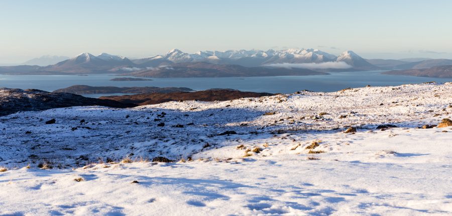 Winter landscape Torridon Mountain Rescue Team