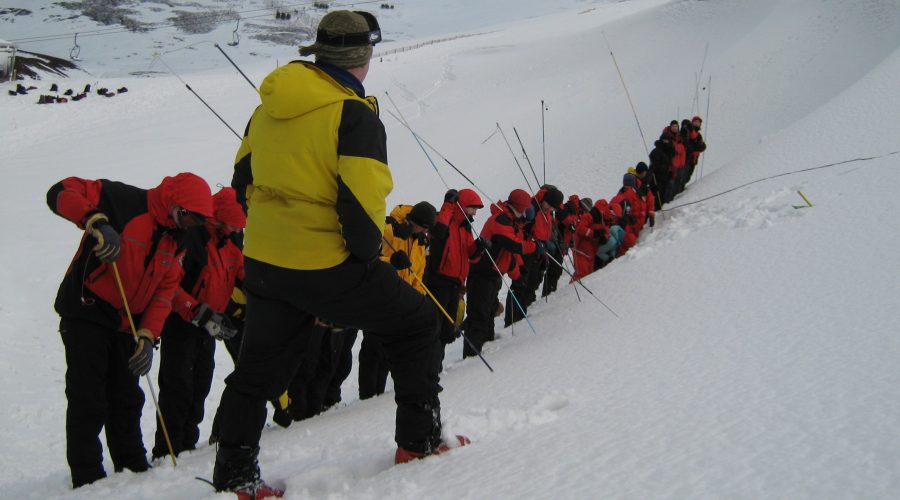 Avalanche probing Torridon MRT