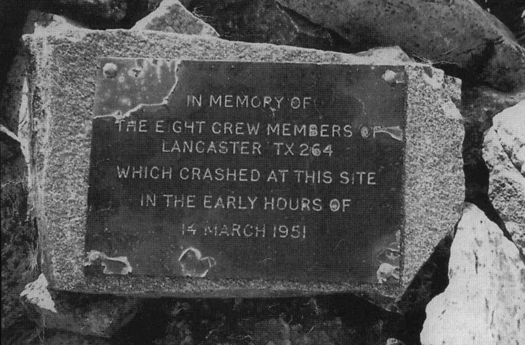 Memorial plaque Torridon MRT