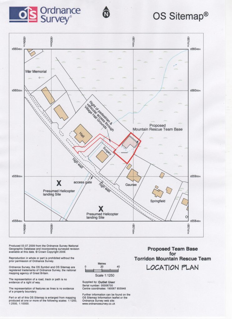 Torridon MRT new base, site plan