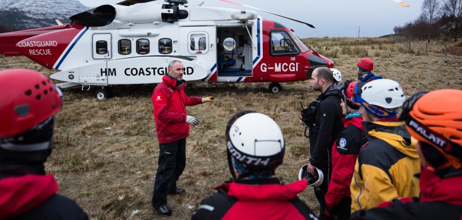 Torridon MRT helicopter training